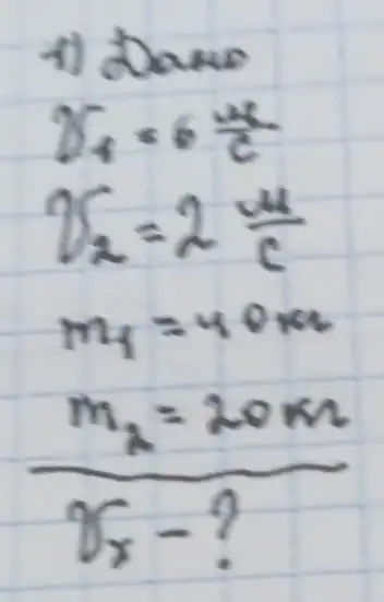 1) Dane
[

gamma_(4)=6 (mathrm(k))/(mathrm(c)) 
gamma_(2)=2 (mathrm(k))/(mathrm(c)) 
m_(4)=40 mathrm(k) 
(m_(2)=20 mathrm(~m))/(x_(x)-?)

]