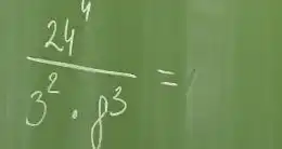 (24^4)/(3^2) cdot p^(3)=