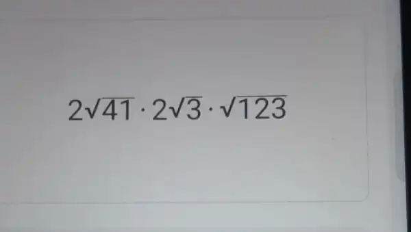 2sqrt (41)cdot 2sqrt (3)cdot sqrt (123)