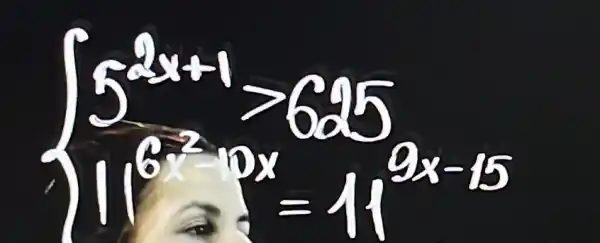 5^2 x+1>625 11^6^{2-2 x)=11^9 x-15.